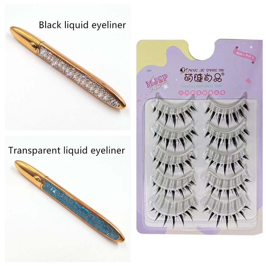 False Eyelashes Self-adhesive Eyeliner Multicolor False Eyelashes Self-adhesive Eyeliner Multicolor